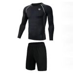 Mens Long Sleeve Top Black RUG-5156